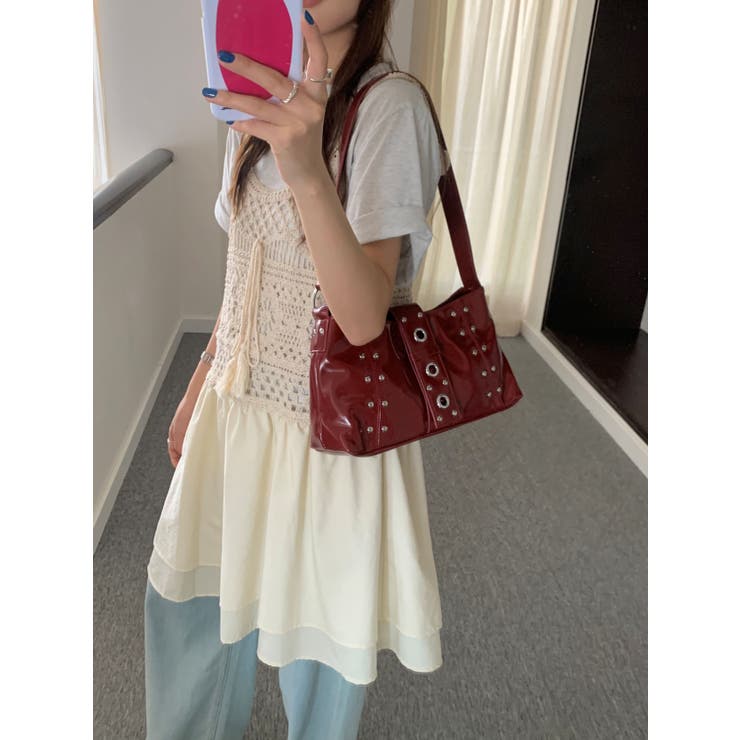 スタッズショルダーバッグ | LETee | 詳細画像4 