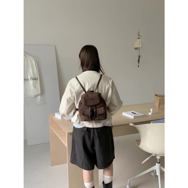 リュックサック レディース スエード調 韓国ファッション | LETee | 詳細画像3 