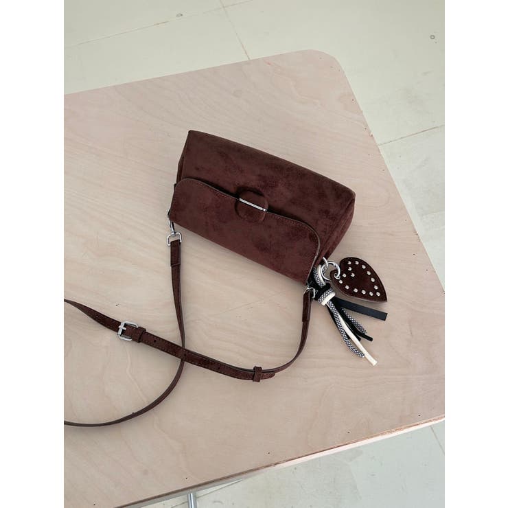 ハートチャーム付きスウェードハンドバック | LETee | 詳細画像12 