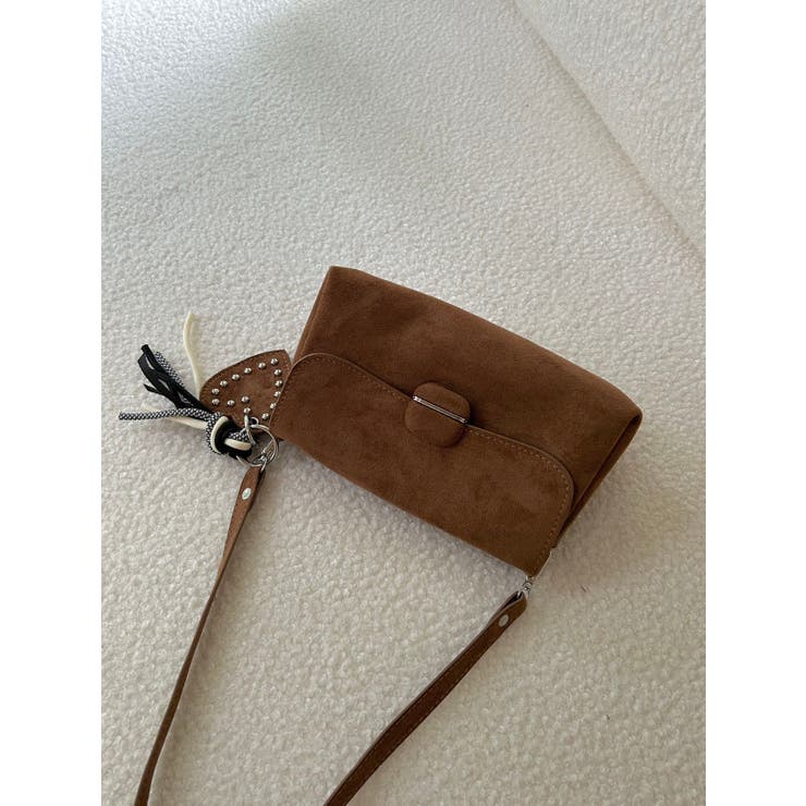 ハートチャーム付きスウェードハンドバック | LETee | 詳細画像14 