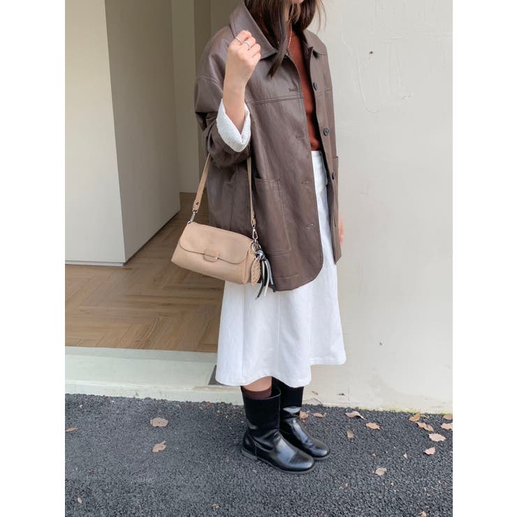 ハートチャーム付きスウェードハンドバック | LETee | 詳細画像15 