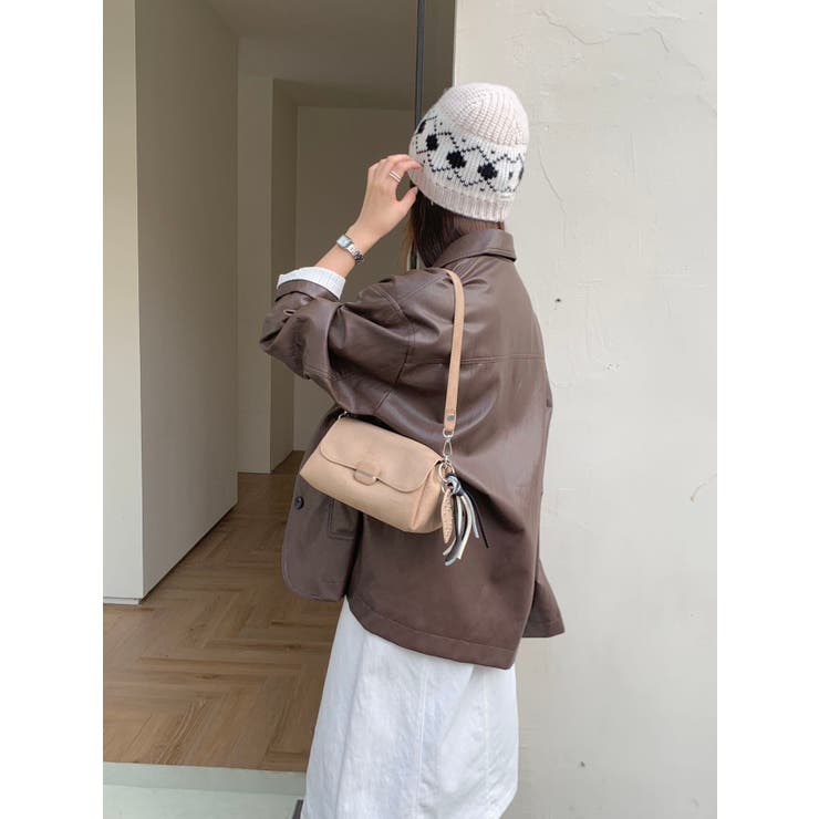 ハートチャーム付きスウェードハンドバック | LETee | 詳細画像16 