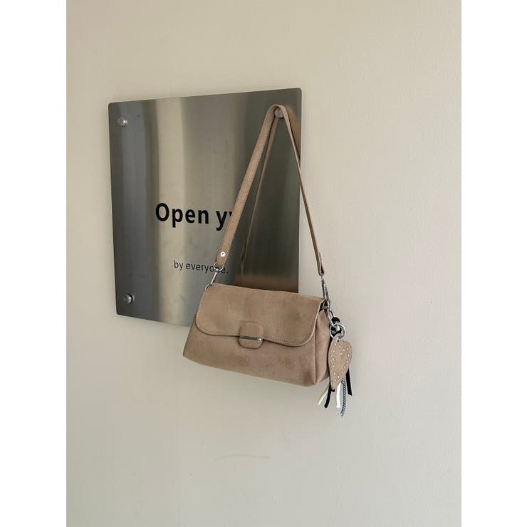 ハートチャーム付きスウェードハンドバック | LETee | 詳細画像20 