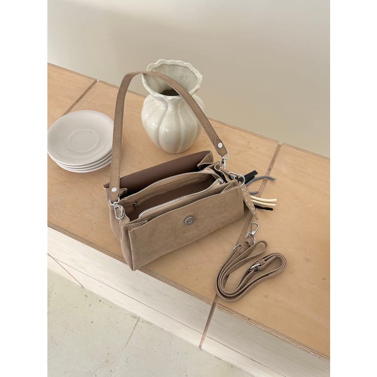 ハートチャーム付きスウェードハンドバック | LETee | 詳細画像21 