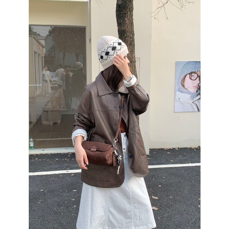 ハートチャーム付きスウェードハンドバック | LETee | 詳細画像6 