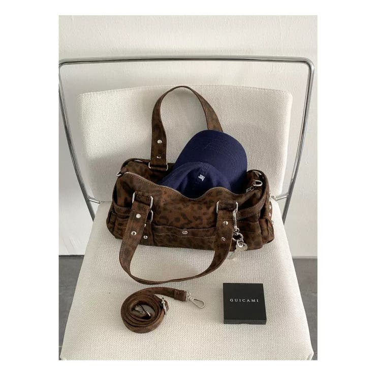 キャンバス地ヒョウ柄ハンドバック | LETee | 詳細画像10 