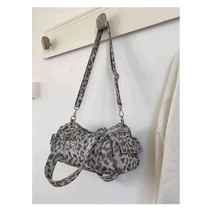 キャンバス地ヒョウ柄ハンドバック | LETee | 詳細画像16 