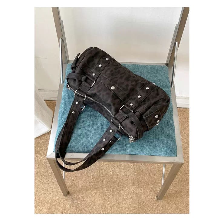 キャンバス地ヒョウ柄ハンドバック | LETee | 詳細画像5 