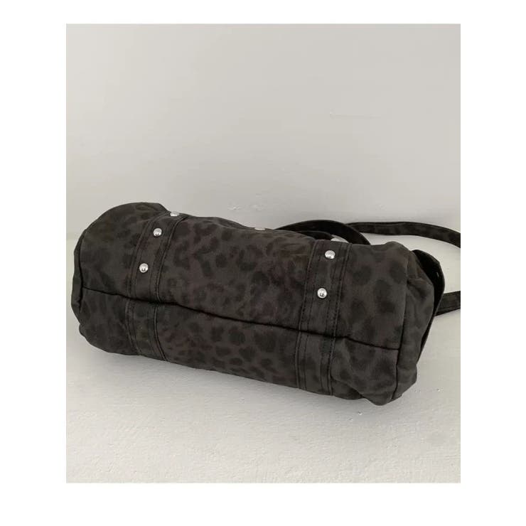 キャンバス地ヒョウ柄ハンドバック | LETee | 詳細画像7 