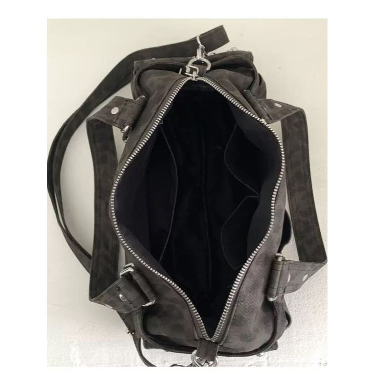 キャンバス地ヒョウ柄ハンドバック | LETee | 詳細画像8 