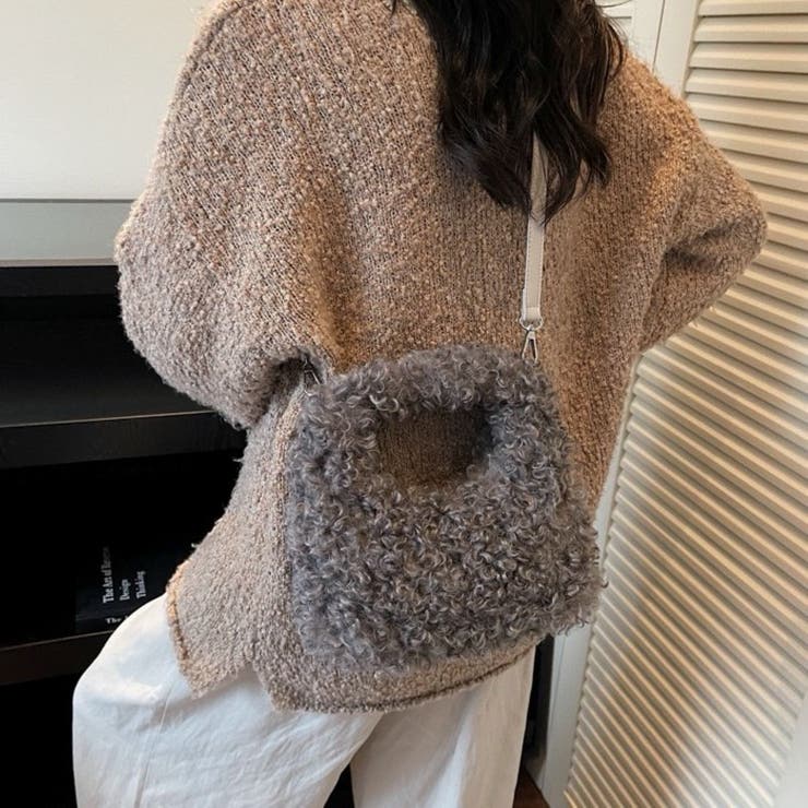 GREY | プードルファーハンドバック | LETee