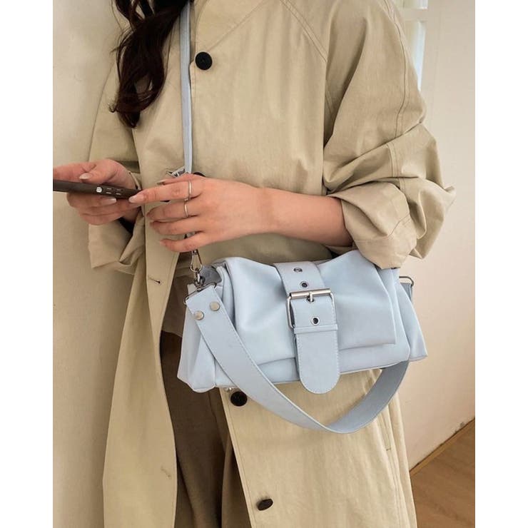 BLUE | 合皮ショルダーバッグ | LETee