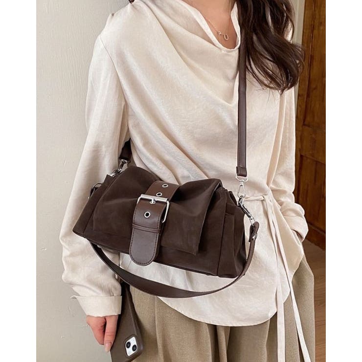 BROWN | 合皮ショルダーバッグ | LETee