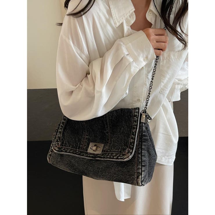 BLACK | ショルダーバッグ デニム | LETee
