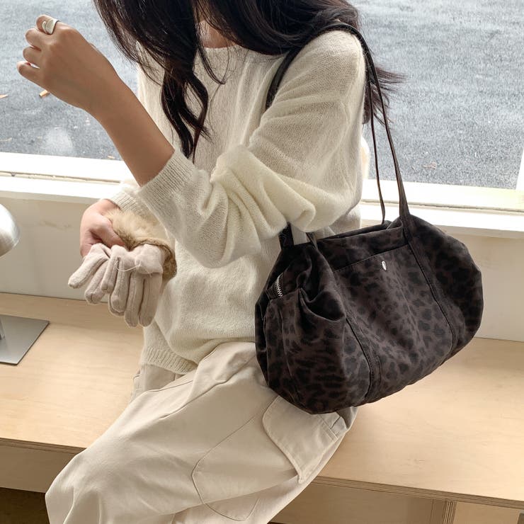 BLACK | レオパード柄ショルダーバッグ | LETee
