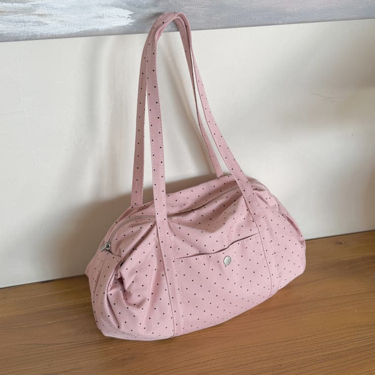 PINK | ドットボストンバッグ | LETee