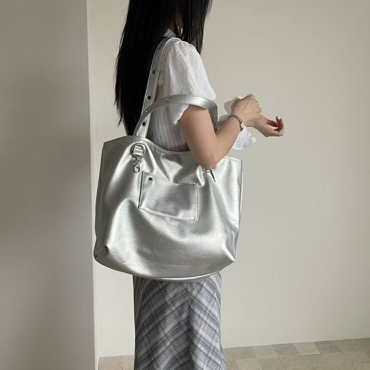 SILVER | リバーシブル トートバッグ | LETee