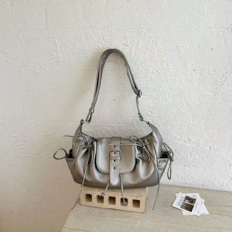 SILVER | 合皮ショルダーバッグ | LETee