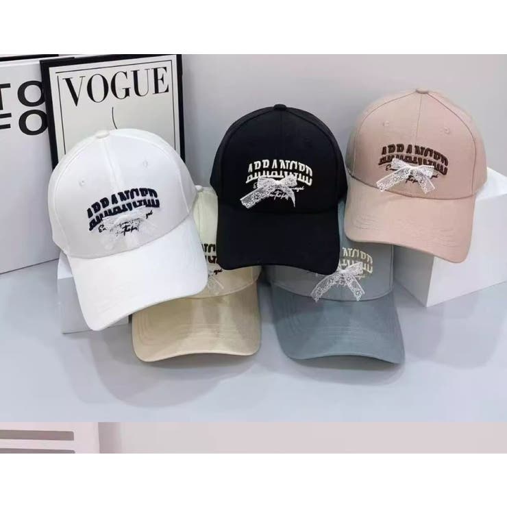 刺繍＆レースリボン付CAP | LETee | 詳細画像1 
