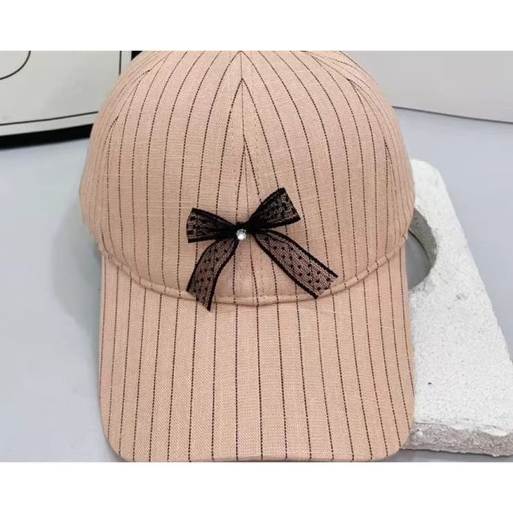 ストライプCAP レースリボン付 | LETee | 詳細画像4 