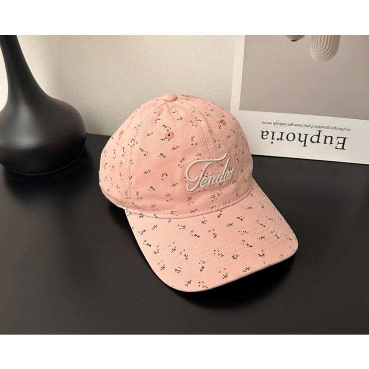 花柄＆刺繍ロゴCAP[品番：LPSW0010246]｜LETee（レティー）の