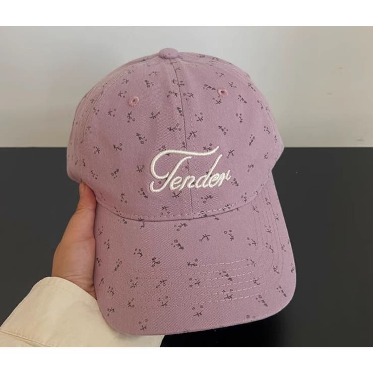 花柄＆刺繍ロゴCAP[品番：LPSW0010246]｜LETee（レティー）の
