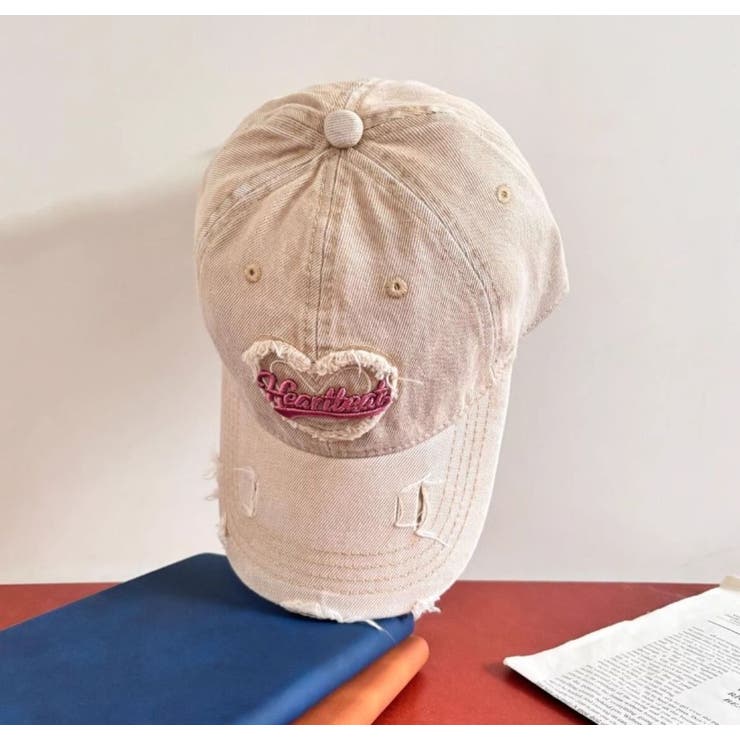 BEIGE | ハートビートカラーデニムCAP | LETee