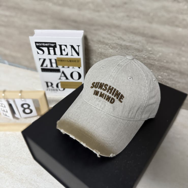 BEIGE | SUNSHINEシシュウCAP/ダメージブリム | LETee