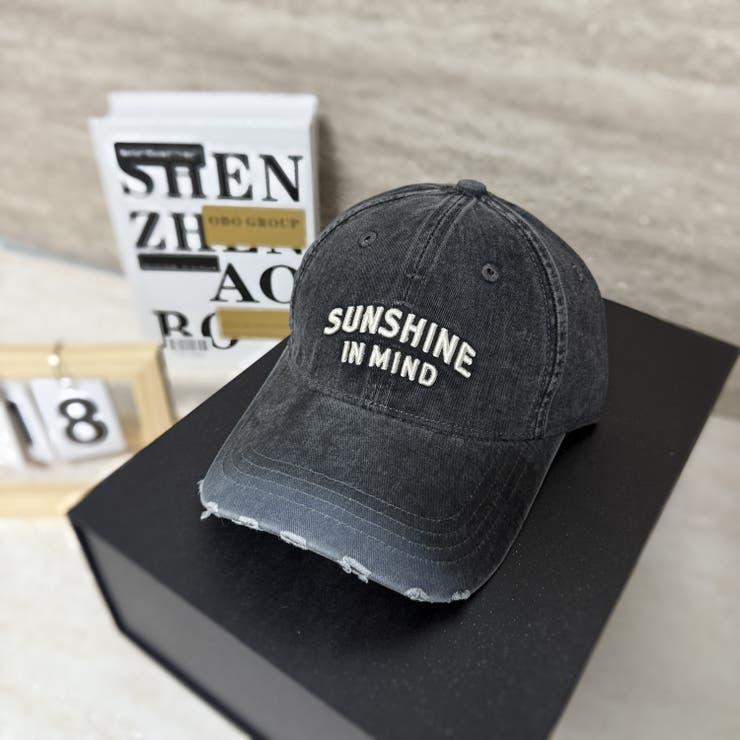 BLACK | SUNSHINEシシュウCAP/ダメージブリム | LETee