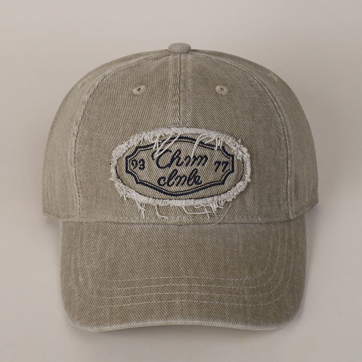 BEIGE | ウォッシュデニムCAP/同素材シシュウワッペン付 | LETee