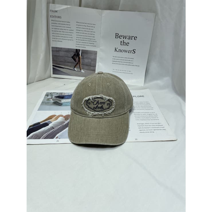 ウォッシュデニムCAP/同素材シシュウワッペン付 | LETee | 詳細画像12 