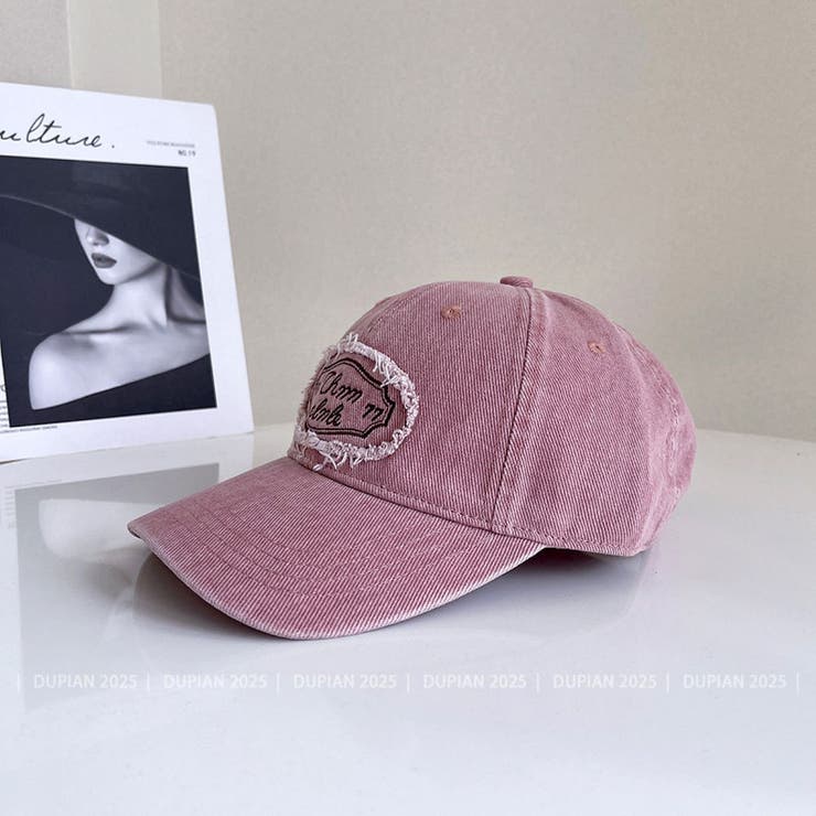 ウォッシュデニムCAP/同素材シシュウワッペン付 | LETee | 詳細画像2 