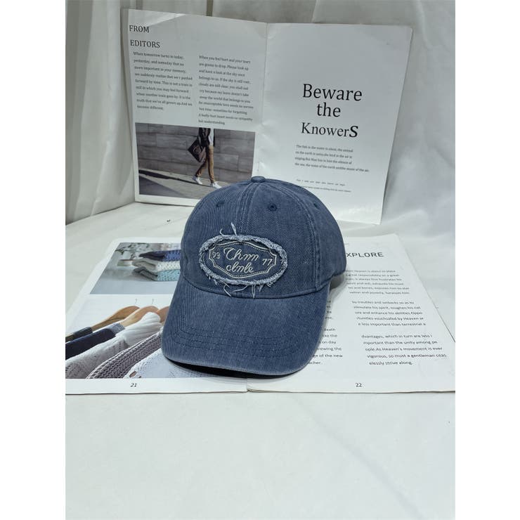 ウォッシュデニムCAP/同素材シシュウワッペン付 | LETee | 詳細画像17 