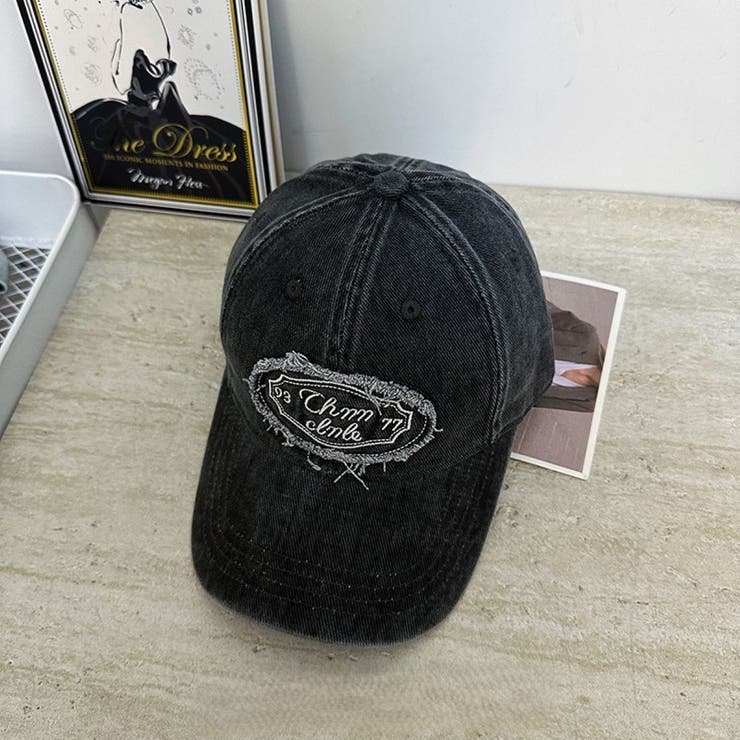 ウォッシュデニムCAP/同素材シシュウワッペン付 | LETee | 詳細画像19 