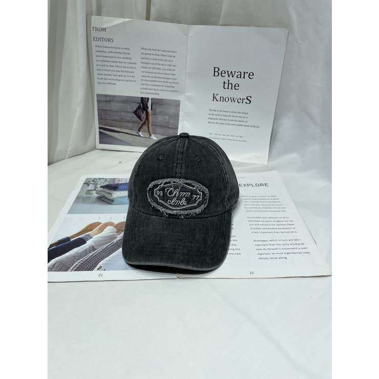 ウォッシュデニムCAP/同素材シシュウワッペン付 | LETee | 詳細画像21 