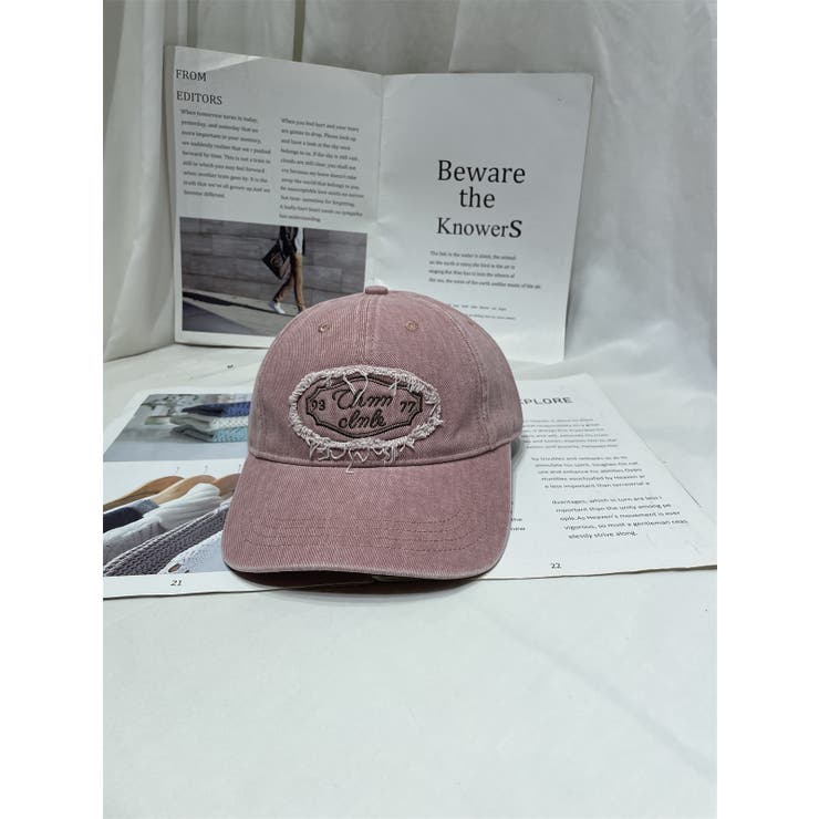 ウォッシュデニムCAP/同素材シシュウワッペン付 | LETee | 詳細画像3 