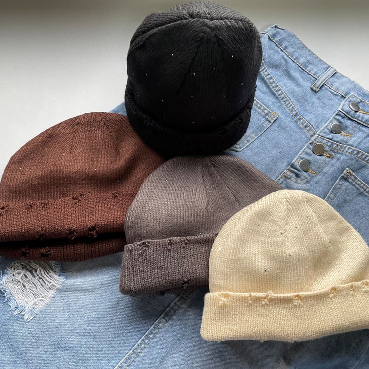 メタルホットフィット ニットCAP/極小メタル/キラキラ | LETee | 詳細画像1 