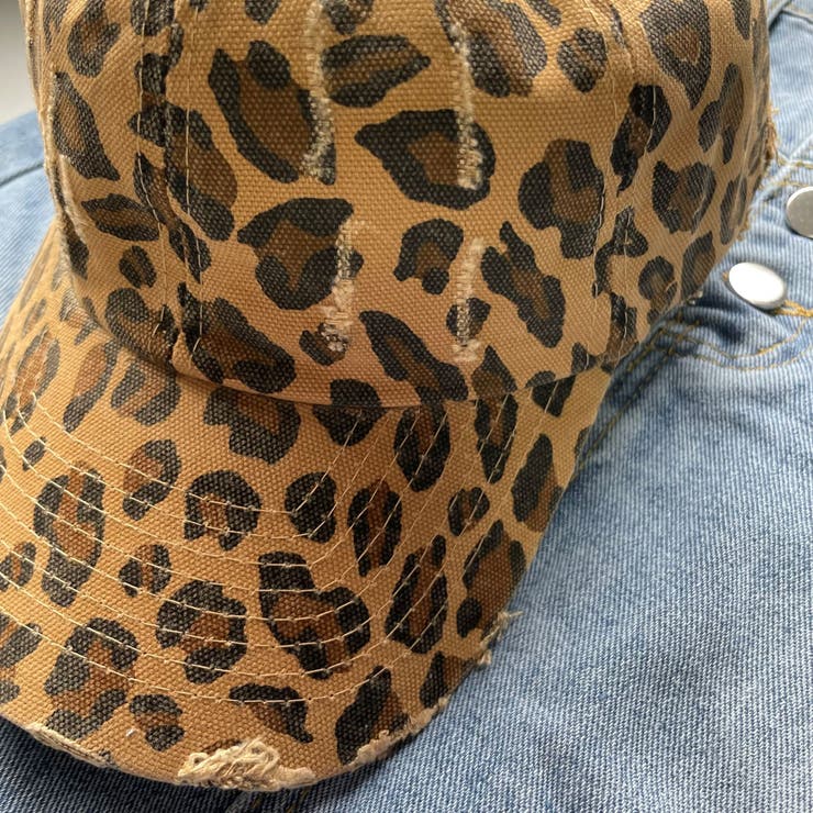 レオパードプリントCAP/ダメージ加工 | LETee | 詳細画像3 