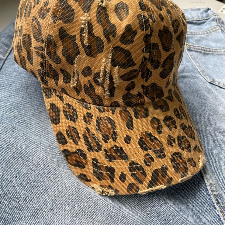 レオパードプリントCAP/ダメージ加工 | LETee | 詳細画像5 