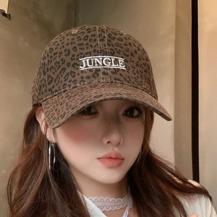 JUNGLE刺繍ロゴレオパードCAP | LETee | 詳細画像3 