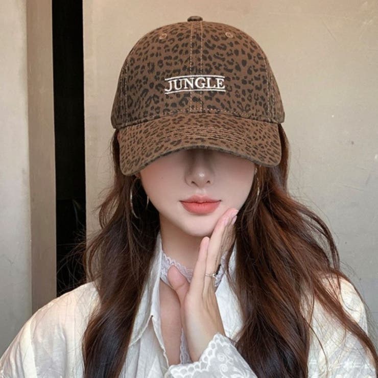 JUNGLE刺繍ロゴレオパードCAP | LETee | 詳細画像5 