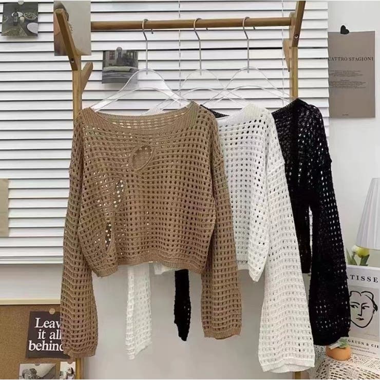 Litmus skin tops メッシュトップス メッシュニットトップス[品番：LPSW0009511]｜Lips（リップス