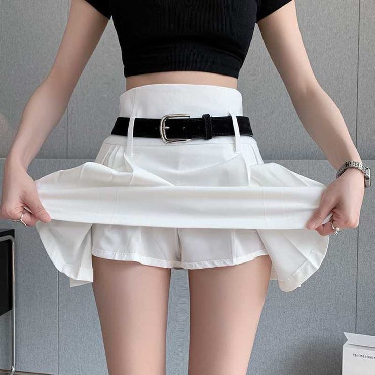 G/FORE ホワイト プリーツスカート　Ｌ　インナー付き G/FORE ホワイト プリーツスカート L インナー付き マジック