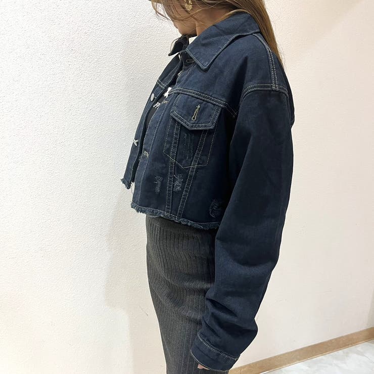 カットオフデニムジャケット/Gジャン | LETee | 詳細画像4 