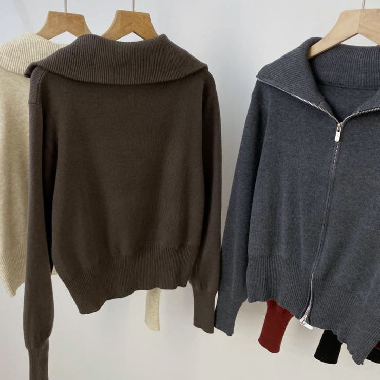 ジップアップニットカーディガン | LETee | 詳細画像2 