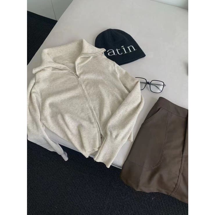 ジップアップニットカーディガン | LETee | 詳細画像4 