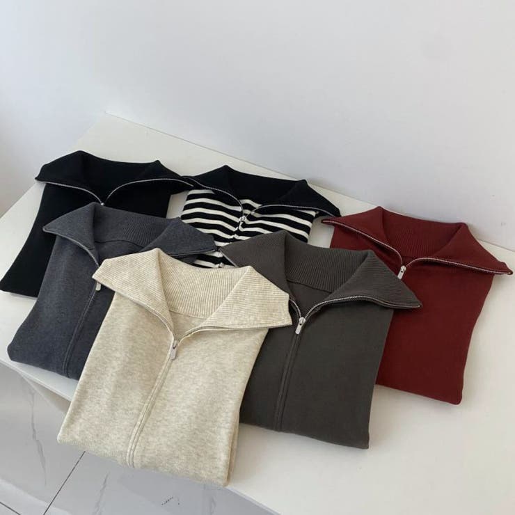 ジップアップニットカーディガン | LETee | 詳細画像6 