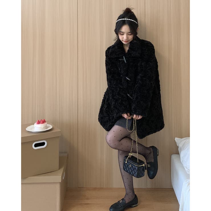 ポケツキボアダッフルコート[品番：LPSW0009948]｜LETee（レティー