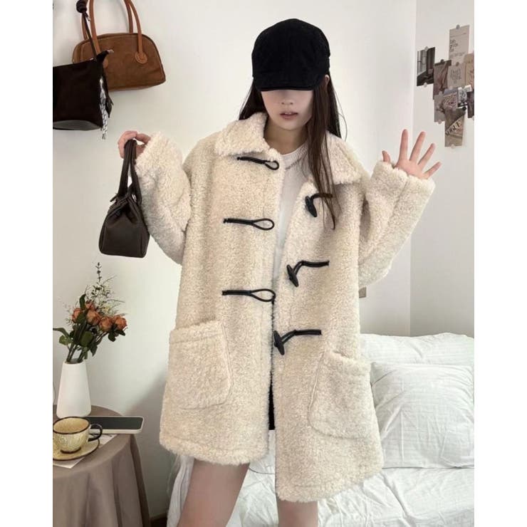 ポケツキボアダッフルコート[品番：LPSW0009948]｜LETee（レティー）の