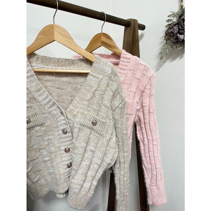 金ボタンニットカーディガン | LETee | 詳細画像3 